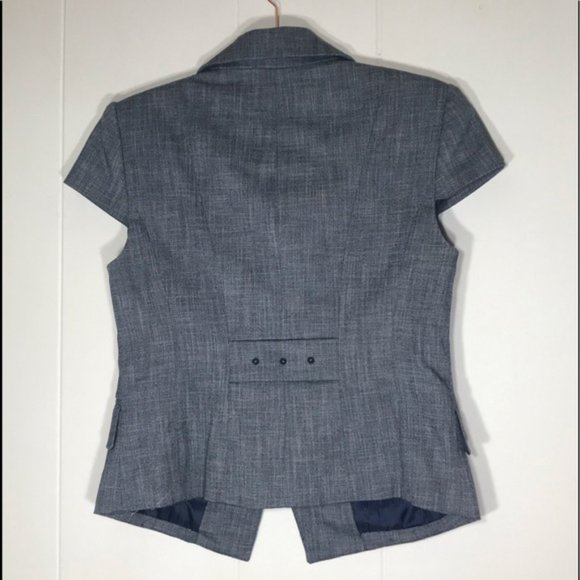 The Limited Gray Short cap-sleeve business jacket - Picture 3 of 10